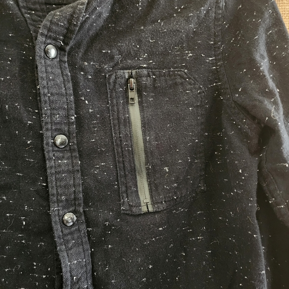 We Are The Future Black cotton snap-up long-sleeved shirt 8/10 in good worn cond - Picture 6 of 6